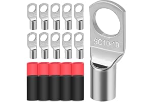 NUTKIT Rörkabelsko M10, kabelskor 10 mm², 10 st SC10-10 kabelskor set