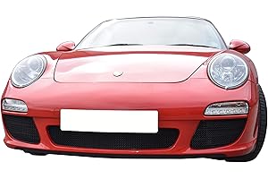 Zunsport Compatible With Porsche Carrera 997.2 C2 + C2S - Front Grille Set - Black Finish (2009-2012)