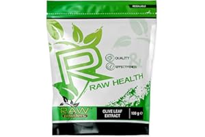 ‎RAW POWDERS Olivenblattextrakt 100g – Unterstützung für Immunsystem & Herzgesundheit | Vegane Nahrungsergänzung | ISO-lizenziert | GMO-frei, glutenfrei, milchfrei & allergenfrei Raw Powders