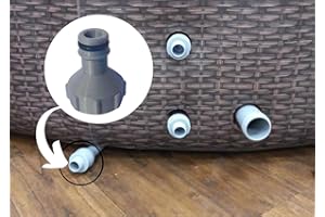 GENERIC Lay Z Spa Compatible Drainage Adapter - Hose, Pipe, Drain, Valve Connector