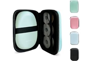 SUPVAN E10/E16 Etiquetadora Funda Protectora Portátil, con Bolsa de Malla y Correa Elásticaantiurto, Caja de Antiurto, Impermeable, Antipolvere, Verde (Solo Caso)