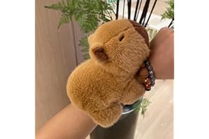 Kongou Capybara Slap Pulsera, Lindo Juguete De Peluche Capybara, Capybara Peluche Muñecas Muñequeras Juguetes, Animales Lindos Snap Pulsera Bandas para Niños Y Niñas, Premios De Clase