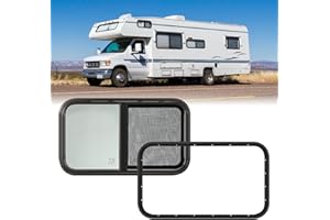 GEARMONSTER Caravan Seitenfenster, Wohnmobil Schiebefenster, Wohnwagen getönt Fenster RV Fenster Wohnmobilfenster für Wohnmobile, Anhänger 700x400mm Wohnwagenfenster