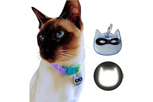 Kittyrama Reflective Charm. Safety Tag for Cats. Lightweight, High Visibility, Waterproof. Fits All Reflective Collars. Other Styles Available