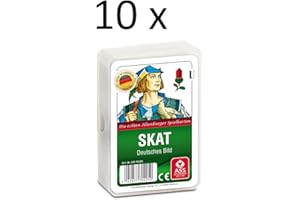 Ass Altenburger Spielkarten Skat deutsches Bild Blatt Kornblume 10er Pack