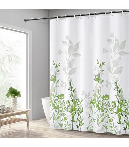 Tenda Doccia Anti-Muffa Furlinic - 240x180 Cm, Poliestere Impermeabile Con 16 Ganci - Foto 6