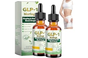 FRUITWEALTH 2Pcs GLP1 Weight Loss Drops, GLP-1 Oral Solution, GLP-1 Health Boost Drops, HHVB Organic Moringa GLP-1, Natural Plant Extract Firming Skin
