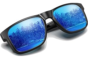 YOZISS Polarisiert Sonnenbrillen für Herren Damen,UV400 Schutz Sonnenbrillen Verspiegelt Ultraleicht Sportbrillen für Autofahren,Bootfahren,Angeln,Golf