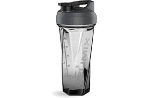 HELIMIX 1,5 Vortex Blender Shaker bottiglia contiene fino a 828 ml | Nessuna palla o frusta | Prodotto negli Stati Uniti | Portatile pre allenamento Proteine del siero di latte shaker tazza | Mescola