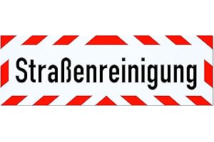 ‎LOHOFOL Magnetschild Straßenreinigung | Schild magnetisch | mehrere Größen lieferbar (35 x 11 cm)