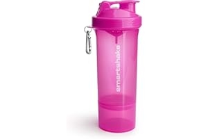 ‎SMARTSHAKE SmartShake 500 ml/18 oz, pink Slim neon, 1er Pack