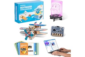 Makeblock NextMaker Kit STEM (Box 1-3) per bambini dagli 8 anni in su, Kit di giocattoli educativi per il coding, kit regalo per i bambini per imparare l'elettronica di programmazione e ingegneria