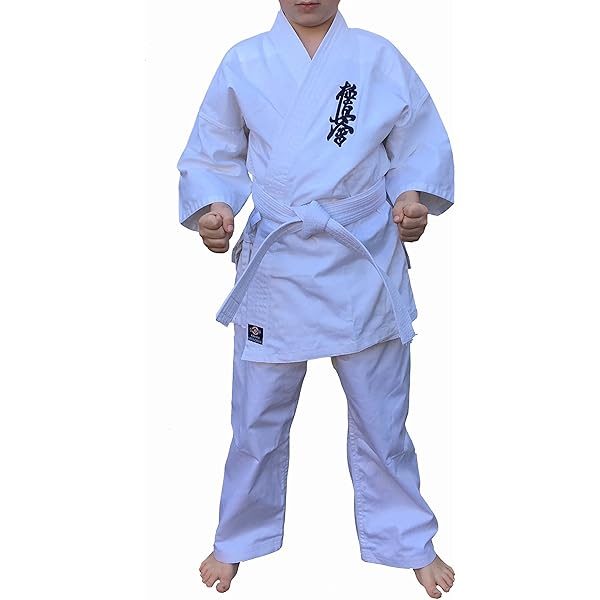 Kimono Karate In Cotone - Gi E Pantaloni Elasticizzati, Bianco, Taglia Unica - Foto 14