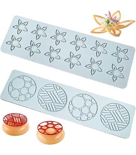 Moule à Tuiles Silicone 2 Compartiments - Motif Couronne Flocon De Neige - Pour Décoration Gâteaux