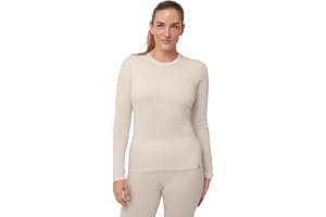 DANISH ENDURANCE Damskie Koszulki Merino Termoaktywne z Długim Rękawem, Bielizna Termoaktywna, Bluzki Termiczne dla Kobiet, Bielizna Zimowa