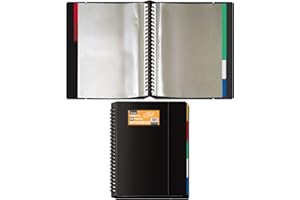 DOHE 91364 Classeur avec 20 feuilles amovibles et intercalaires A4