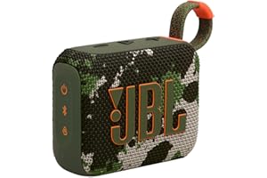 JBL GO 4 Speaker Bluetooth Portatile, Altoparlante Wireless con Design Compatto, Waterproof e Resistenza alla Polvere IP67, fino a 7 h di Autonomia, USB, Compatibile con App JBL Portable, Mimetico