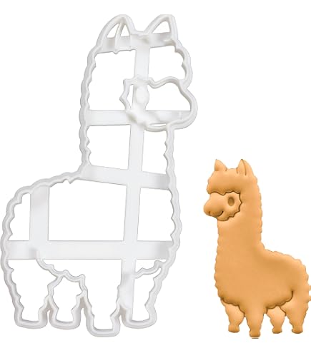 4-teiliges Alpaka-Keksausstecher Set Aus Edelstahl – Lustige Plätzchenformen Für Kinder & Backfans | Für Kekse, Fondant & Deko