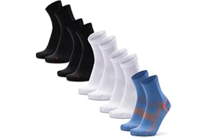 DANISH ENDURANCE Calcetines Deporte Hombre y Mujer de Media Caña, Pack de 3 o 5 - Ropa Deportiva, Padel, Running, Gym, Crossfit