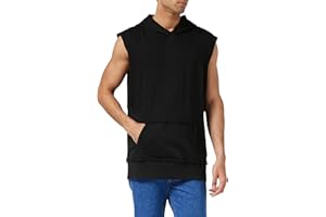 Urban Classics Bluza z kapturem Mężczyźni Bluza z kapturem bez rękawów z otwartymi krawędziami (1 w zestawie)