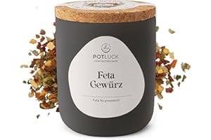 ‎POTLUCK GEWÜRZFREUNDE POTLUCK | Feta Gewürz | Gewürzmischung im Keramiktopf | 50g | Mit natürlichen Inhaltsstoffen