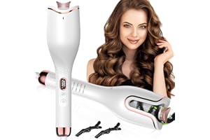 EUJAM Lockenstab Automatisch, Lockenstab Große Locken Durchmesser 26mm Automatischer Lockenstab mit 4 Temperatur Negativ-Ionen haarlocken gerät Langanhaltende Frisur für lange und kurze Haare Weiß