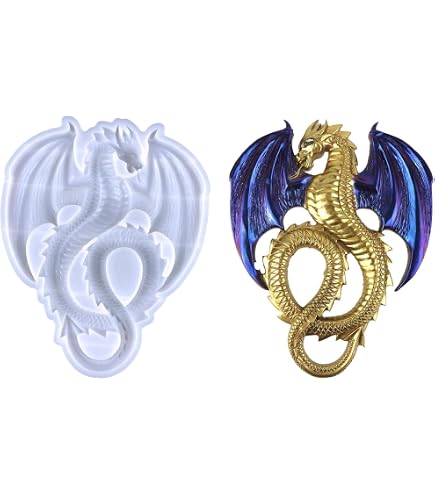 Drachen-Silikonformen Für Harzguss & Backen – Seedrache-Design, Lebensmittelecht, Für Dekoration & Basteln