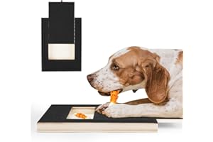 Auauraintt Deska do Drapania dla Psów z Pudełkiem na Smakołyki - Podkładka do Paznokci, Deska z Papieru Ściernego, Alternatywa dla Obcinaczy i Szlifierek