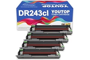 YOUTOP DR243CL DR-243CL DR243 Drum Unit Replacement for Brother DCP-L3510CDW DCP-L3550CDW HL-L3210CW HL-L3230CDW HL-L3270CDW MFC-L3700 MFC-L3710CW Printers. (2)