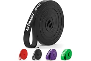 Arfmaget Bandas de Resistencia,Bandas Elasticas Musculacion Set con Pull Up Bands,2 Manija,1 Anclaje de Puerta,1 Protectoras,Bandas Elásticas de Caucho Natural para Entrenamiento