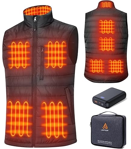 Glaais Chaleco Térmico De 5 V, 7,4 V, 18400 MAh, Batería Compatible Con ORORO, Batería Para Chaleco Térmico Con LED, Batería Recargable Para TODWARM, Para XINSONYUELL, Para Vestego, Para Weamest