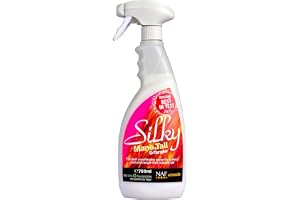 NAF Silky Mane & Tail D-Tangler Spray – 750ml Deluxe Conditioning Detangler for Horses – Smooth, Shiny, Tangle-Free Finish – 