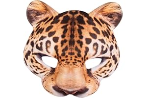 Boland - Media máscara, estampado realista, banda elástica, carnaval, Halloween, fiesta temática, disfraz, teatro, disfraz, accesorio