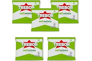KRISHNA STORES LTD Trebor Softmint Peppermint Roll - Pack of 20 (5 packs x 4 rolls)