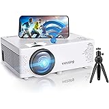 Proyector Wifi,VicTsing Mini Proyector Portátil en Casa con Bluetooth,Soporte 1080P,5000 Lúmenes,Pantalla Grande,Altavoces Du