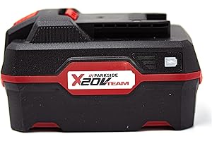 Grizzly Tools Parkside Batteria di ricambio 20 V 4,0 Ah per PGKGA 40-Li B2 LIDL IAN351744 Dispositivo combinato batteria per lame di ricambio da giardino