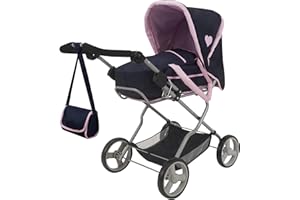 509 Crew Classic Deluxe - Carrozzina per bambole 3 in 1, gioco di ruolo per bambini dai 3 anni in su