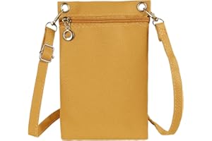 XSDSLS Pochette Téléphone Portable Femme,Mini Pochette pour Téléphone Portable en Cuir PU,Sac Téléphone Portable Bandoulière Réglable,Petite Sacoche pour Téléphone Portable pour Femmes
