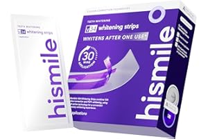 Hismile V34 Whitening Strips, Teeth Whiten Strips, Purple Tooth Whitening, Tooth Stain Treatment, Combining Whiter Teeth and Colour Correction
