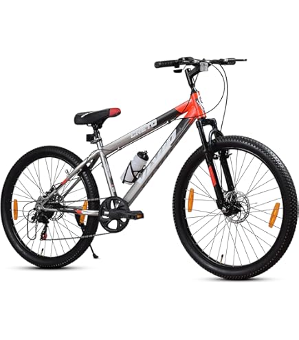 Buy Hero Warrior 26T 7 Speed Black/RED Moutain Bicycle Online at