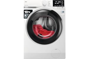 AEG 6000 Series Washing Machine 10kg LFR61144B, 1400rpm, Reduce Time, Water and Energy by 30% with ProSense Technology, Hygiene Program, Customised Laundry Cycles with MixLoad, Energy Class A