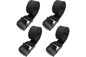 ‎ANFYKO Anfyko Verbesserte Spanngurte 1m 4 Stück | Hochwertiges Polyester | Zink-Schnappverschluss | Praktisch für Fahrrad, Kleinteile, Alltag