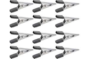 VILLCASE 20pcs Bird Cage Clips, Iron Pet Cage Door Lock Hook Clip, Pre-vent Bird Claw Trigger Open Cage, Anti-Escape Pet Bird Cage Door Clamp, Bird Cage Door Buckle Lock