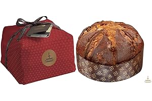Fiasconaro Handwerklicher Panettone "Tradizionale" mit kandierten Orangenwürfeln und Rosinen in Geschenkverpackung 750g