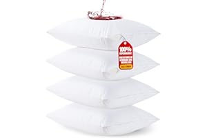 Utopia Bedding Funda Almohada Impermeables 40 x 70 cm - Pack De 4 - Protectores Funda De Almohada con Cremallera - Protector Almohada Anti Chinches