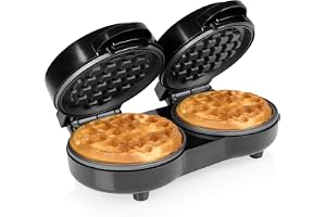 Tristar Dubbel mini våffeljärn, 2 våfflor per beredning, 1100 W effekt, aluminium non-stick plattor, kompakt design, WF-2115