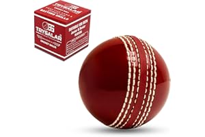 TRYSALAR LTD Hash Cricket Balls for Training, Coaching, Practice & Excellent Bounce Skills Soft Foam Rubber Cricket Ball with Durable Traditional Seams Stitched for All Age Players