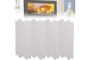 CISKHQR 4 pièces Plaque Mica Micro Ondes, Feuille de Mica 6.5 × 11.5 cm Plaque à Micro-ondes Universelle, Couvercle de Guide D'ondes Hyperfréquences pour Réparation de Four à Micro-Ondes