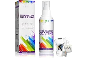 RAKIUTY Spray a Sublimazione,Vernice Spray a Sublimazione,Spray per Sublimazione,Spray Sublimato per Cotone,Spray per Rivestimento A Sublimazione,Spray per Rivestimento a Sublimazion,100ML