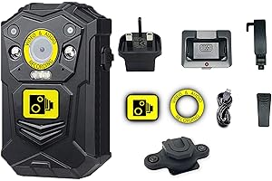 Brifield® BR1 Body Camera QHD 1512p 64GB Internal Memory Card, Night Vision | Body Cam, Body Worn Camera, Body Mounted Cameras | Includes Klick Fast Stud